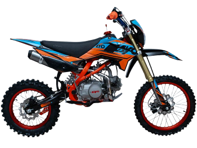 Питбайк KAYO EVOLUTION K125EM 17/14 KRZ (механ. сцепл., эл. стартер 2024 г.) MSD (EV12) 